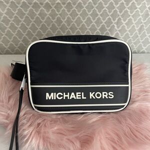 Michael Kors Black Belt Bag with Sporty Retro Design